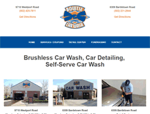 Tablet Screenshot of bowtiecarwash.com